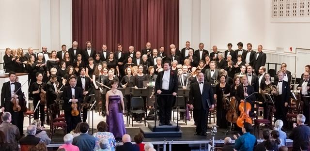 Elmhurst Choral Union receiving standing ovation after performance